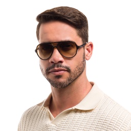 Shop Ray-Ban Cats 5000 Pilot Sunglasses in Light Havana online.