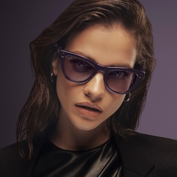 Shop Ray-Ban Meta Skyler Transitions® Unisex Cat-Eye Sunglasses in Shiny Mystic Violet online.
