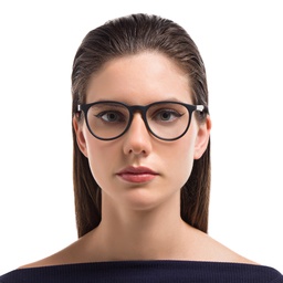 Shop Ray-Ban Erika Optics Round Eyeglasses in Black online.