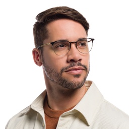 Shop Ray-Ban Unisex Panthos Eyeglasses in Black On Gold online.