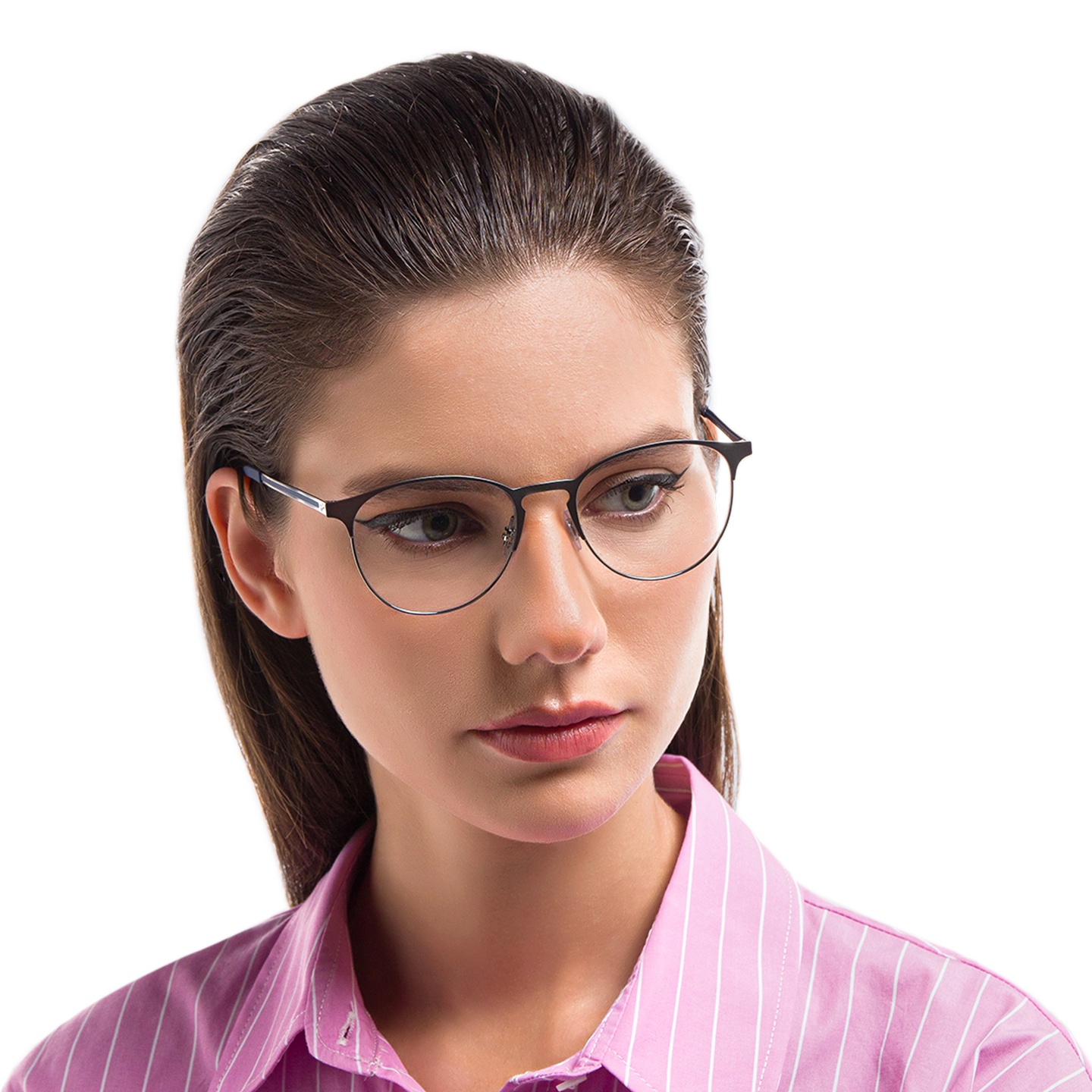 Shop Ray-Ban Unisex Panthos Eyeglasses in Gunmetal online.