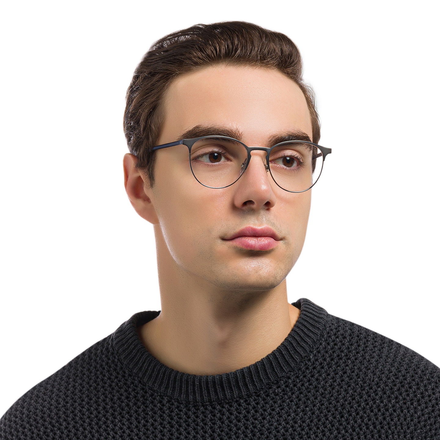 Shop Ray-Ban Unisex Panthos Eyeglasses in Gunmetal online.