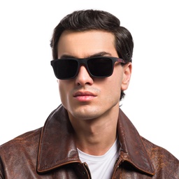 Shop Emporio Armani Rectangle Eyeglasses in Matte Black online.