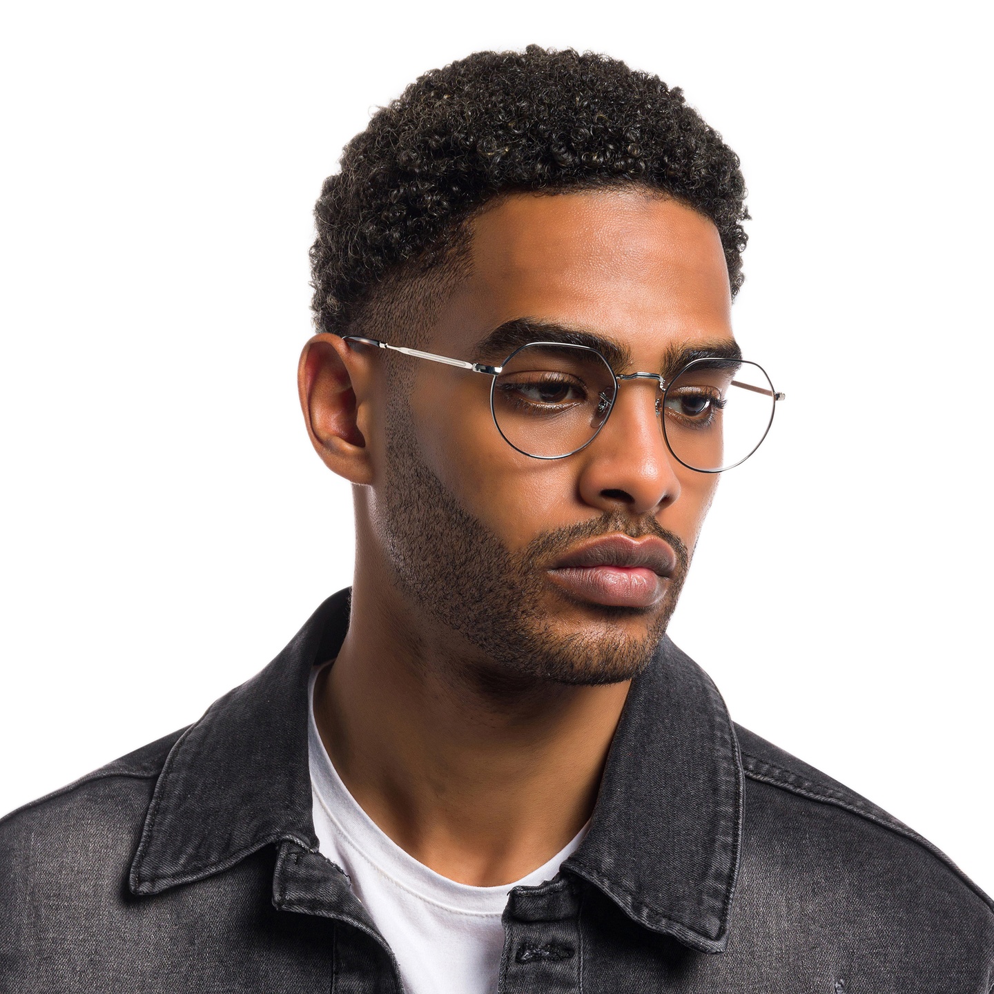 Shop Ray-Ban JACK Irregular Eyeglasses in Silver online.