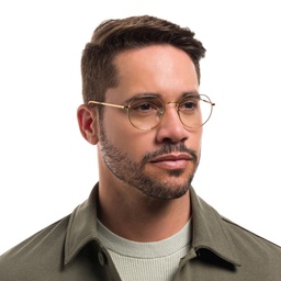 Shop Ray-Ban JACK Irregular Eyeglasses in Gold online.