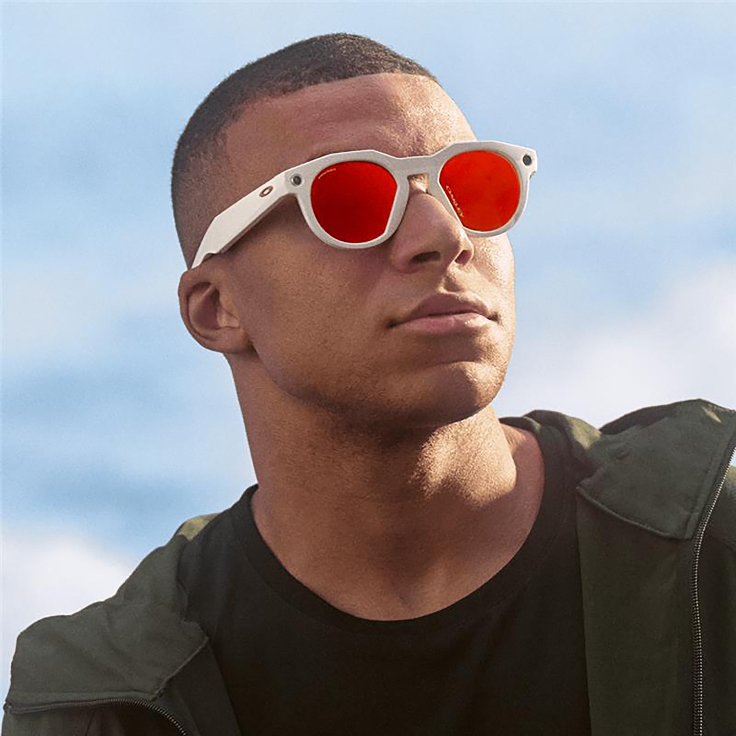 Shop Oakley Meta HSTN Limited Edition Unisex Round Sunglasses in Warm Grey online.